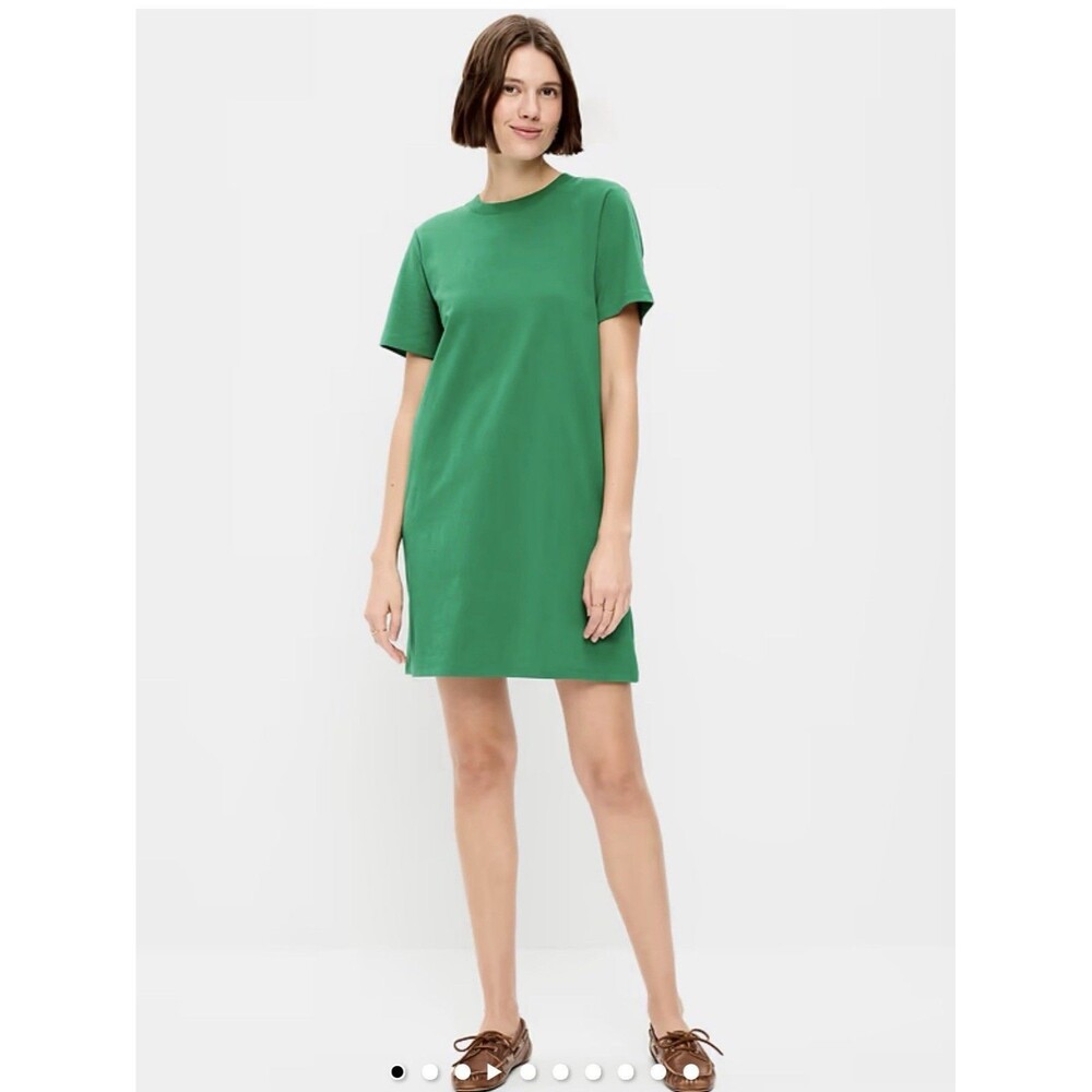 Old Navy Green Short Sleeve Tshirt Dress Women’s Size Large Beach Boho Cruise